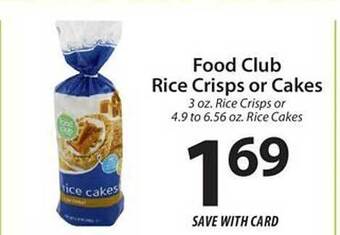 ACME Food Club Rice Crisps Or Cakes offer
