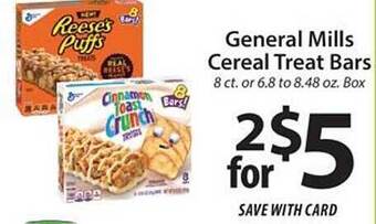 ACME General Mills Cereal Treat Bars offer
