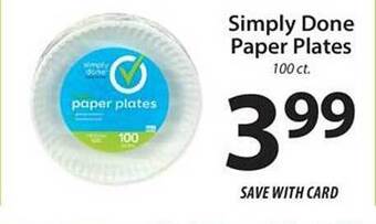 ACME Simply Done Paper Plates offer