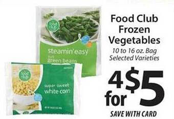 ACME Food Club Frozen Vegetables offer