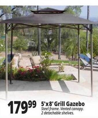 Ocean State Job Lot 5'x8' Grill Gazebo offer