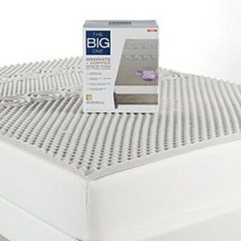 Kohl's The big one® graphite & copper memory foam mattress topper offer