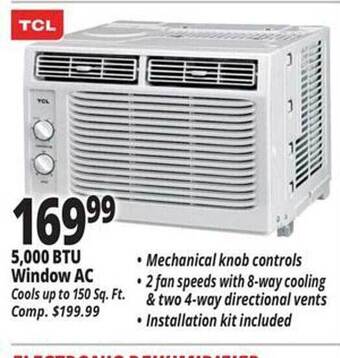 Ocean State Job Lot Tcl 5,000 Btu Window Ac offer