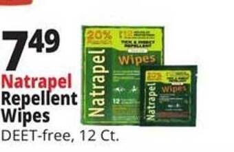 Ocean State Job Lot Natrapel Repellent Wipes offer