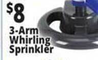 Ocean State Job Lot 3-arm Whirling Sprinkler offer
