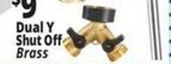Ocean State Job Lot Dual Y Shut Off Brass offer