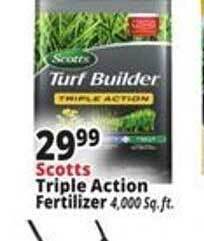 Ocean State Job Lot Scotts Triple Action Fertilizer offer