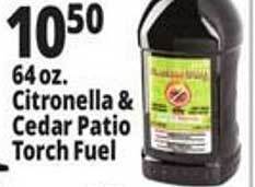 Ocean State Job Lot 64 Oz. Citronella & Cedar Patio Torch Fuel offer