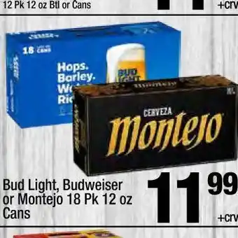 Super King Markets Bud Light/Budweiser or Montejo Beer Pack offer