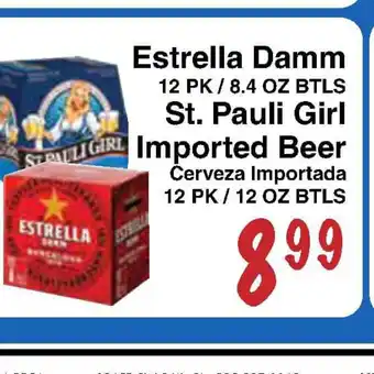 Sedano's Estrella Damm or St. Paul Girl Pack offer