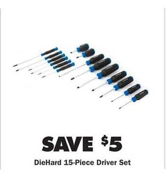 Advance Auto Parts DieHard 15-piece Driver Set offer