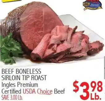Ingles Markets Beef Boneless Sirloin Tip Roast offer