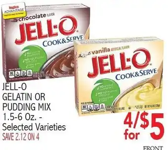 Ingles Markets Jell-O Gelatin or Pudding Mix 1.5-6 oz. offer