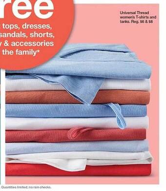 Target Universal Thread Women's T-shirts And Tanks offer