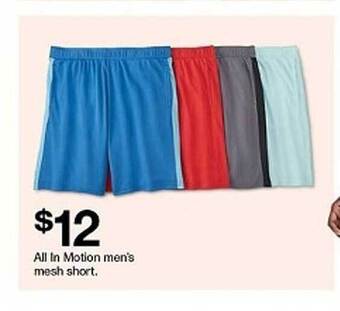 Target All In Motion Men's Mesh Short offer