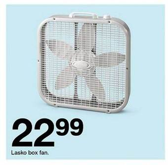 Target Lasko Box Fan offer