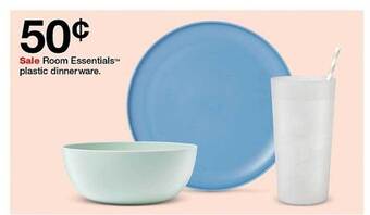 Target Room Essentials Plastic Dinnerware offer