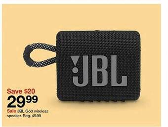 Target Jbl Go3 Wireless Speaker offer