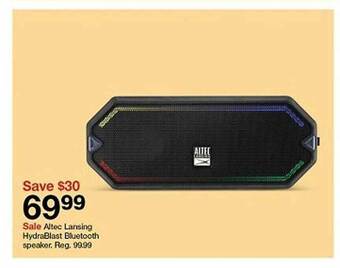 Target Altec Lansing Hydrablast Bluetooth Speaker offer