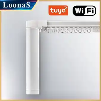 AliExpress Loonas 2nd g tuya wifi curtain motor track cornice smart home electric engine customized support alexa & google assistant offer