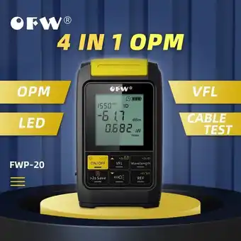 AliExpress Mini 4 in 1 multifunction optical power meter visual fault locator network cable test optic fiber tester opm 1mw 20mw 30mw vf offer