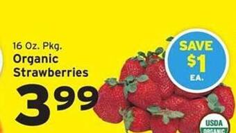 Hannaford Organic Strawberries offer