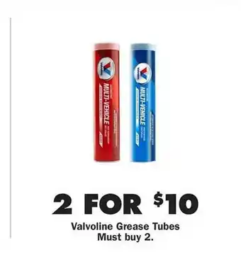 Advance Auto Parts Valvoline Grease Tubes offer