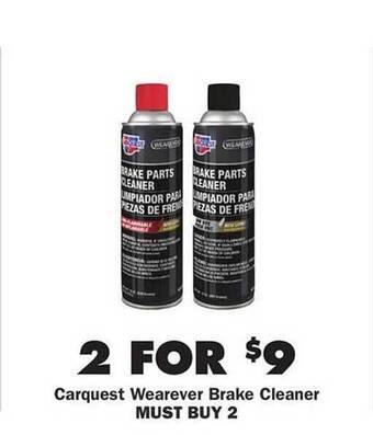 Advance Auto Parts Carquest Wearever Brake Cleaner offer