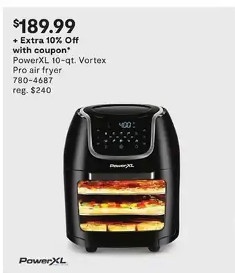 JC Penney PowerXL 10-qt Vortex Pro Air Fryer offer