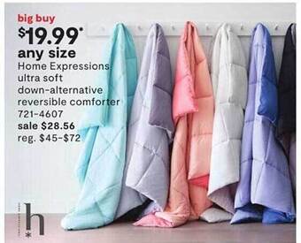 JC Penney Home Expressions Ultra Soft Down-alternative Reversible Comforter offer