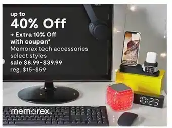 JC Penney Memorex Tech Accessories Select Styles offer