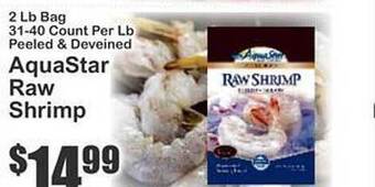 Key Food Aquastar Raw Shrimp offer