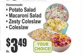 Key Food Potato Salad, Macaroni Salad, Zesty Coleslaw Or Coleslaw offer
