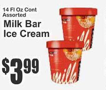 Key Food Milk Bar Ice Cream offer