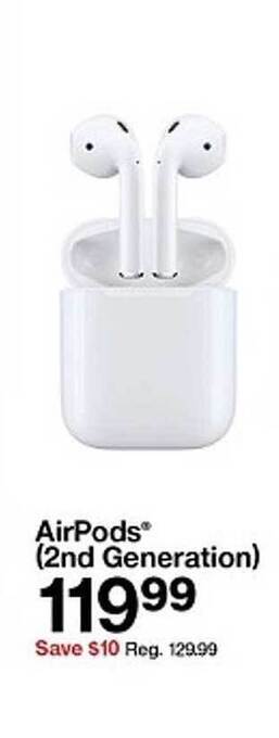Target Airpods (2nd Generation) offer