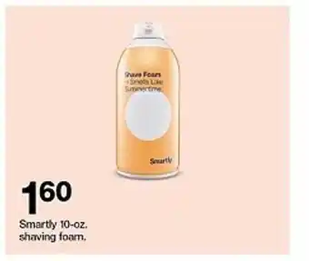 Target Smartly 10-oz Shaving Foam offer