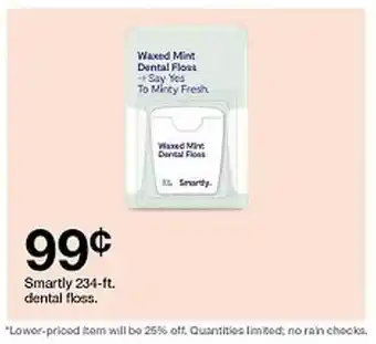 Target Smartly 23.1-ft Dental Floss offer