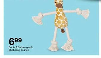 Target Boots & Barkley Giraffe Plush Rope Dog Toy offer