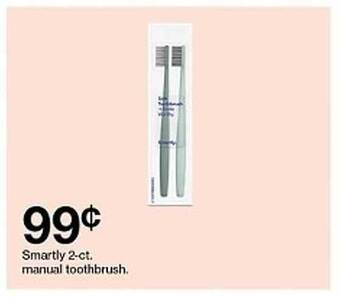 Target Smartly 2-ct. Manual Toothbrush offer