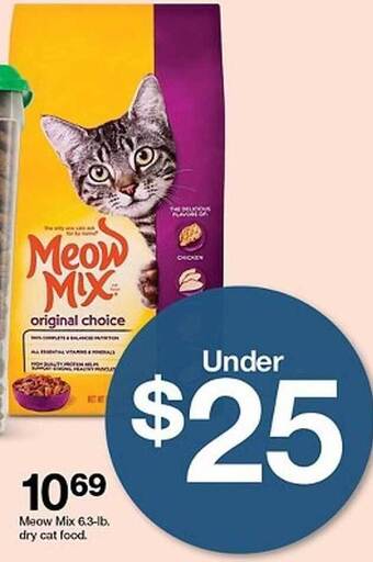 Target Meow Mix 6.3-lb Dry Cat Food offer