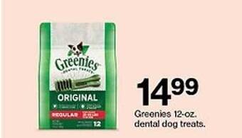 Target Greenies 12-oz Dental Dog Treats offer