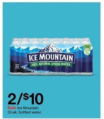 Target Ice Mountain 32-pk Bottled Water offer