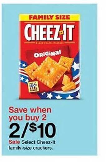Target Select Cheez-it Family-size Crackers offer