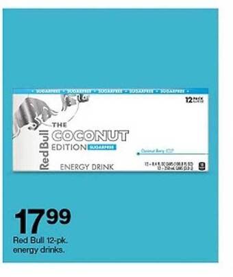 Target Red Bull 12-pk Energy Drinks offer