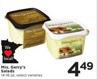 Cub Foods Mrs. Gerry's Salads offer