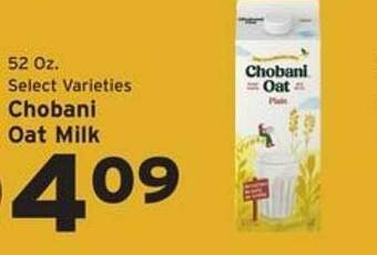 Hannaford Chobani Oat Milk offer