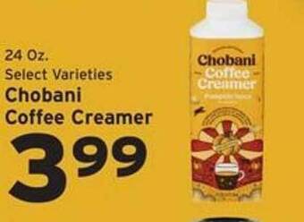 Hannaford Chobani Coffee Creamer offer