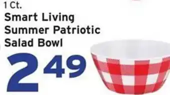Hannaford Smart Living Summer Patriotic Salad Bowl offer