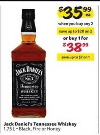 Winn Dixie Jack Daniel's Tennesse Whiskey offer