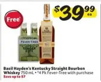 Winn Dixie Basil Hayden's Kentucky Straight Bourbon Whiskey offer